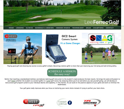 Pro Golf Instruction Website