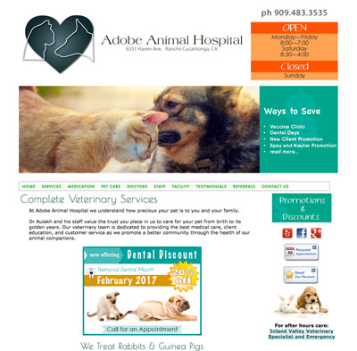 Full Service Animal Hospital Website